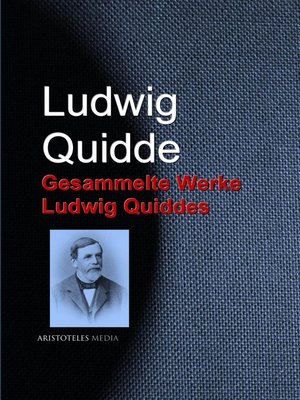cover image of Gesammelte Werke Ludwig Quiddes